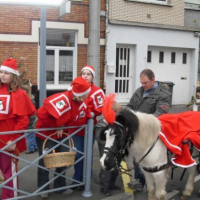 elle mise en charette pour noel