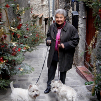 En balade à Luceram avec Willy et mamie