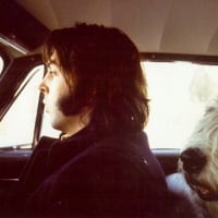 Marth' with Paul in car - 1968