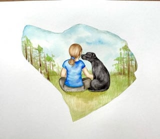 Illustration de l'article : 19 oeuvres touchantes d'une artiste personnalisant les animaux de compagnie après leur décès