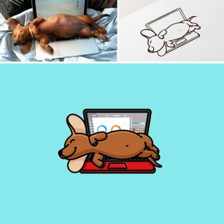 Illustration de l'article : Ces 20 jolies illustrations s'inspirent d'animaux de compagnie