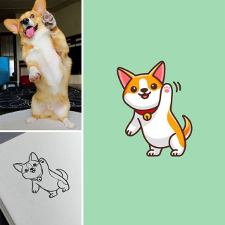 Illustration de l'article : Ces 20 jolies illustrations s'inspirent d'animaux de compagnie