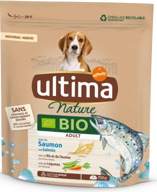 Illustration de l'article : Ultima lance de nouvelles croquettes bio pour chiens et chats et renouvelle sa gamme Nature