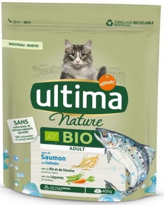 Illustration de l'article : Ultima lance de nouvelles croquettes bio pour chiens et chats et renouvelle sa gamme Nature