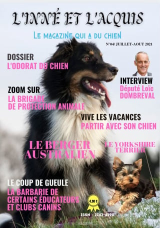 Illustration de l'article : « L'Inné et l'Acquis, le magazine qui a du chien » pour aider financièrement les associations