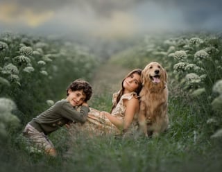 Illustration de l'article : 17 photos illustrant les douces aventures d'un garçon et de son Golden Retriever