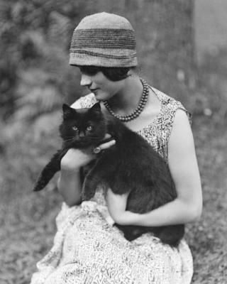 Illustration de l'article : 20 photos anciennes de chats, prenant la pose avec des personnages célèbres ou non