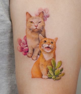 Illustration de l'article : 20 tatouages exceptionnels célébrant l'amour qu'ont les humains pour leurs chiens et chats