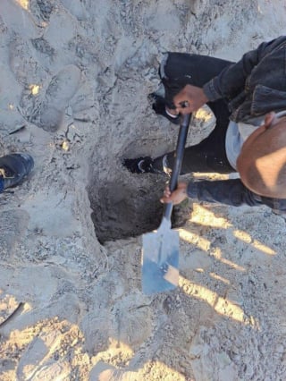 Illustration de l'article : Un acte héroïque pour tenter de sauver un chien enterré vivant sous le sable et une dalle de béton