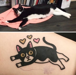 Illustration de l'article : 20 animaux de compagnie apparaissant dans des tatouages uniques en leur genre