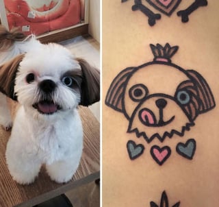 Illustration de l'article : 20 animaux de compagnie apparaissant dans des tatouages uniques en leur genre