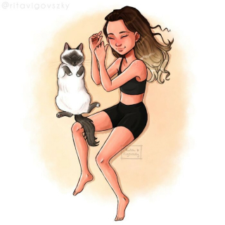 Illustration de l'article : 20 illustrations d'une artiste racontant les aventures drôles et touchantes de son chat
