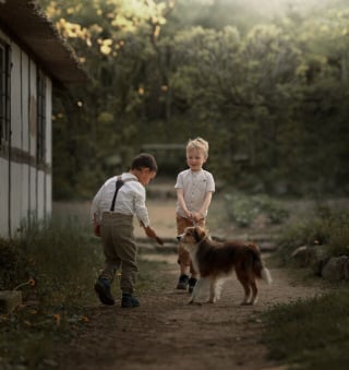 Illustration de l'article : 15 photos merveilleuses, montrant à quel point l’amitié entre les enfants et leurs compagnons à 4 pattes peut être belle