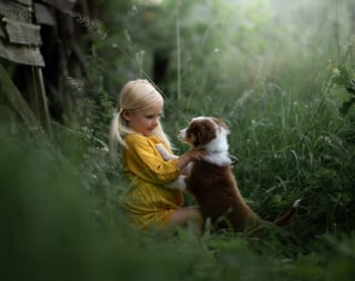 Illustration de l'article : 15 photos merveilleuses, montrant à quel point l’amitié entre les enfants et leurs compagnons à 4 pattes peut être belle