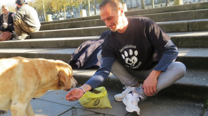 Illustration : Un ancien SDF crée les Restos du coeur pour les chiens des rues !