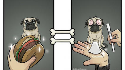 Illustration : Un illustrateur imagine avec humour, le fond de la pensée des chiens en 7 dessins ! 