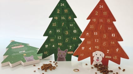 Illustration : Pour Noël, Ultima lance son calendrier de l'Avent pour chien et chat. Une part des bénéfices reversée à un refuge.