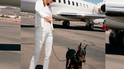 Illustration : Kendall Jener s'affiche avec son chien, ensemble ils font sensation sur les réseaux ! 