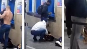 Illustration : En larmes devant un chien errant frigorifié dans une gare de bus, ce jeune homme décide de lui offrir la chaleur de son maillot ! (Vidéo)