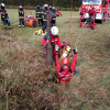 Illustration : Appuyés par les forces du GRIMP, les pompiers tentent de sauver un chien tombé dans un puits de 20 mètres de profondeur !