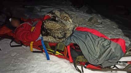 Illustration : Un chien se couche pendant 13 heures sur un randonneur pour le sauver du froid après sa chute dans un ravin