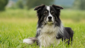 Illustration : Un Border Collie sauve un homme en train de hurler après sa chute dans une fosse septique