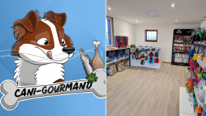 Illustration : Après le succès de sa boutique en ligne dédié au chien, Cani-gourmand ouvre son premier magasin physique