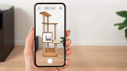 Illustration : Catit lance la réalité augmentée afin de visualiser les accessoires pour chat dans votre intérieur avant l'acte d'achat