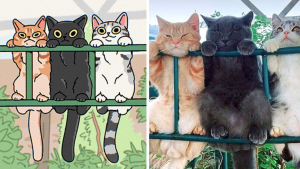 Illustration : 20 photos de chats transformées en illustrations originales et amusantes