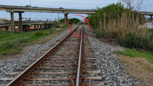 Illustration : Le sauvetage angoissant d’un Labrador coincé sur une voie ferrée tandis qu’un train approche