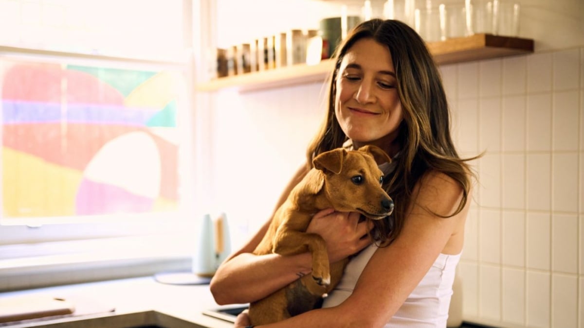 Illustration : "Une femme réticente à l'idée d'adopter un chien finit par accueillir un chiot de laboratoire qui change sa vie"